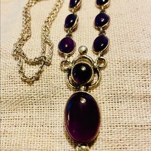 Necklace- Sterling and Amethyst